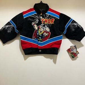 THOR Marvel Comics Cotton Twill Toddler & Youth Jacket By RR Designs - NEW
